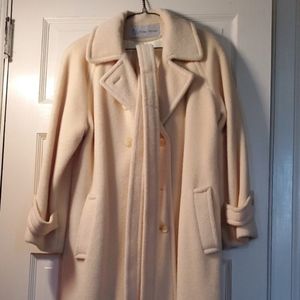 Cream Evan-Picone Wool Coat